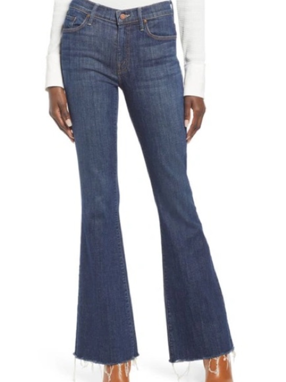 MOTHER Weekender Frayed Jeans in One Fail Swoop